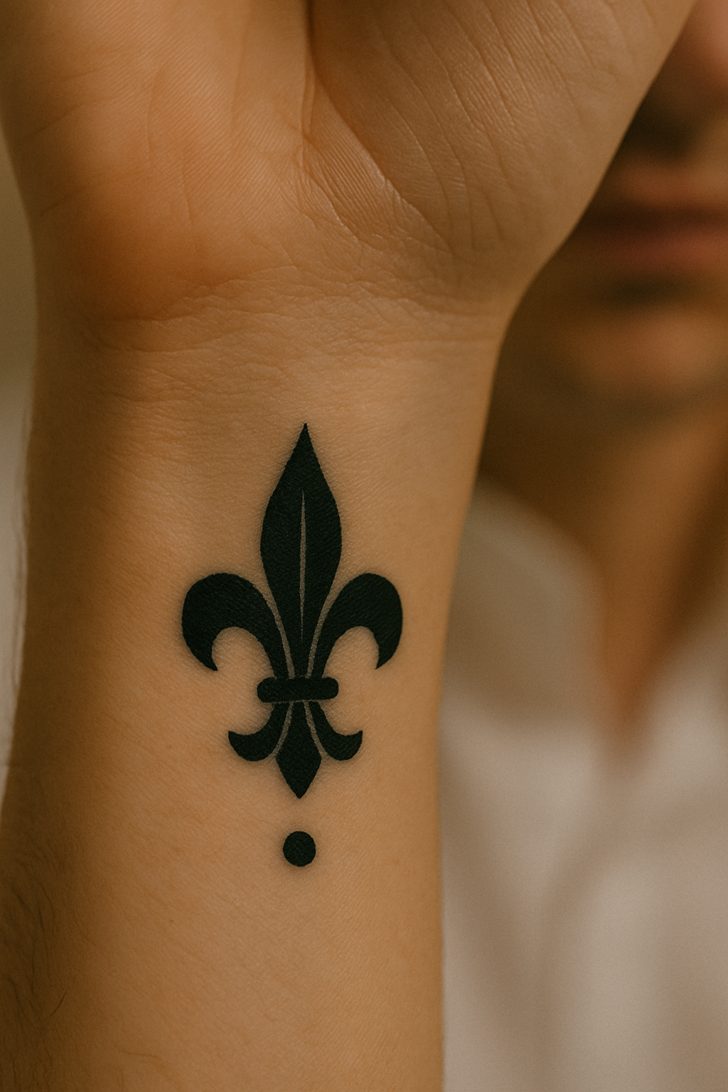 Tatouage fleur de lys de Pi-Alphi